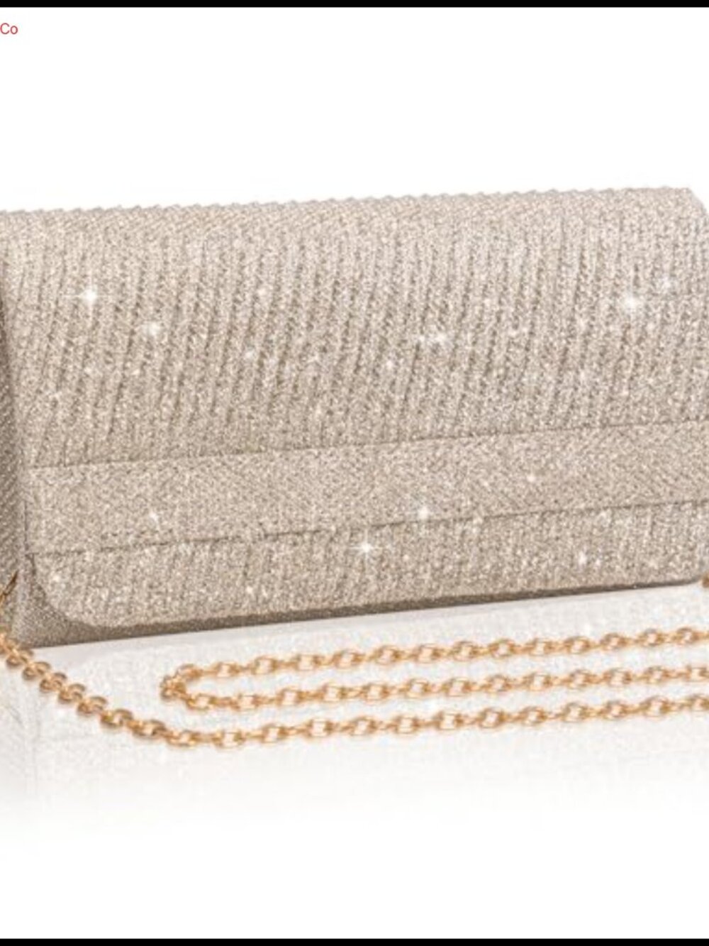 Elegant Evening Clutch Purse with Chain Strap Formal Party Wedding Bag